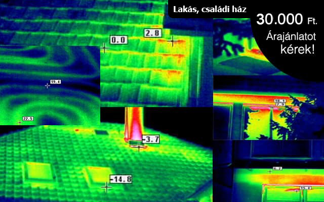 Lakás és családi ház hőkamerázás – 40.000 Ft