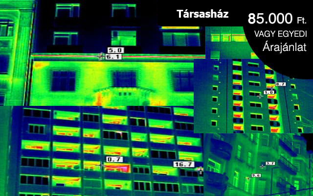 Társasház és ipari csarnok hőkamerázás – 95.000 Ft